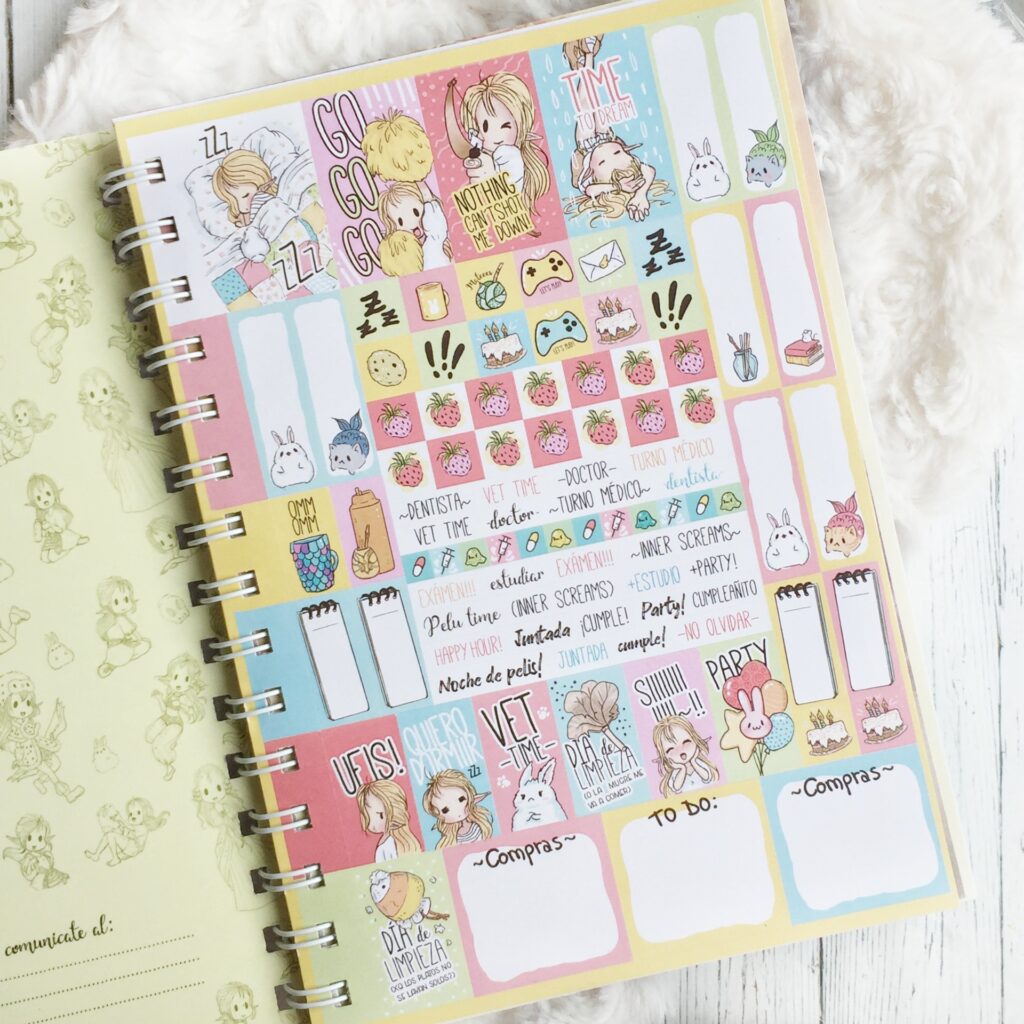 Stickers de la agenda elfina