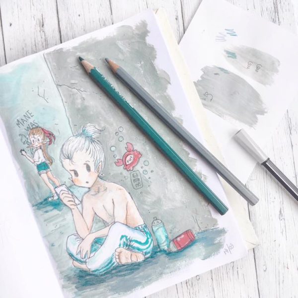 Leiv y Mane muralistas